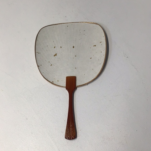 Japanese hand fan paper bamboo varnished handle Costume /use/display Geisha - Picture 7 of 11